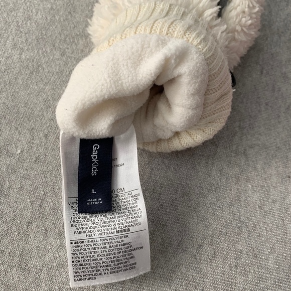 Girls Faux Fur/Fleece Mittens - Picture 4 of 6